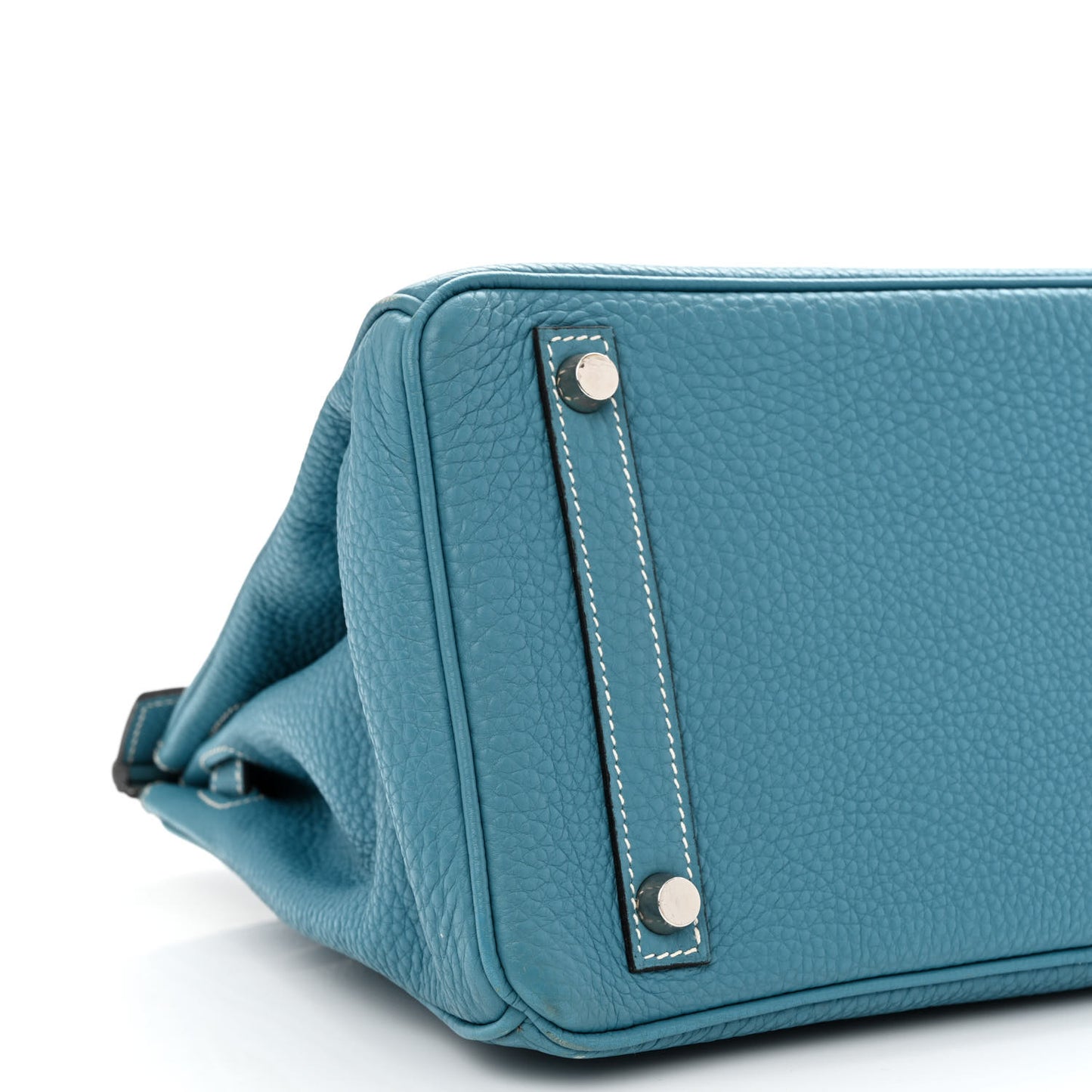 Taurillon Clemence Birkin 30 Blue Jean