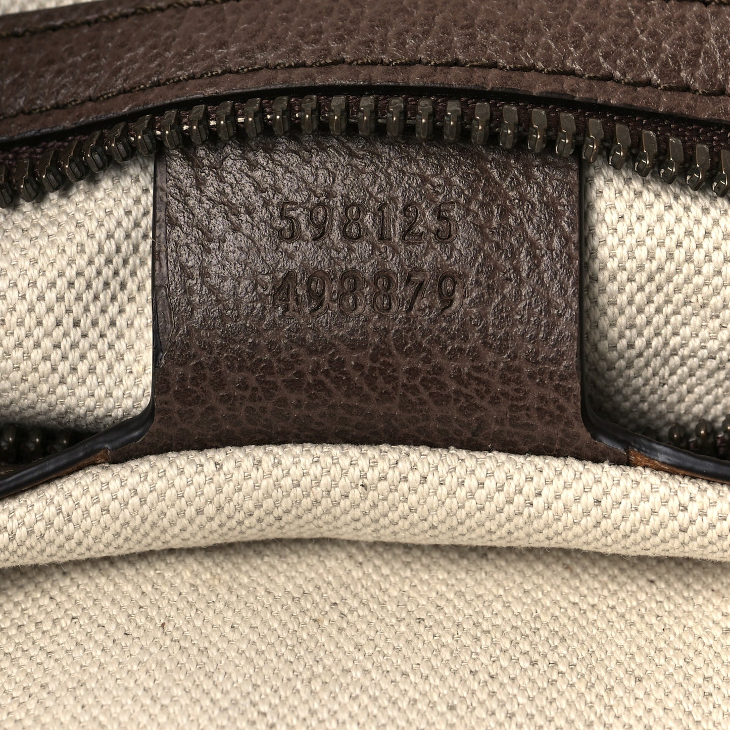 GG Supreme Monogram Web Small Ophidia Half Moon Hobo Brown