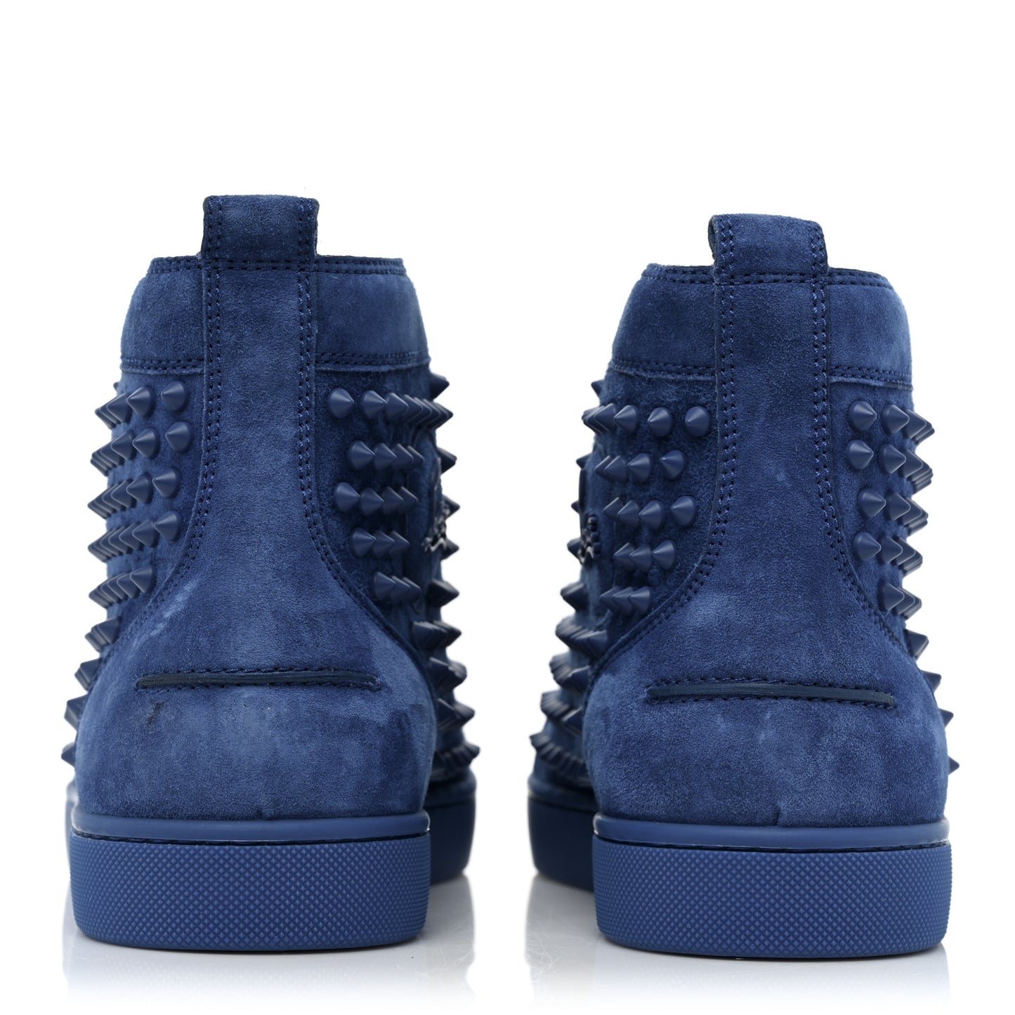 Suede Mens Louis Spikes Flat Sneakers 39 Azzurro