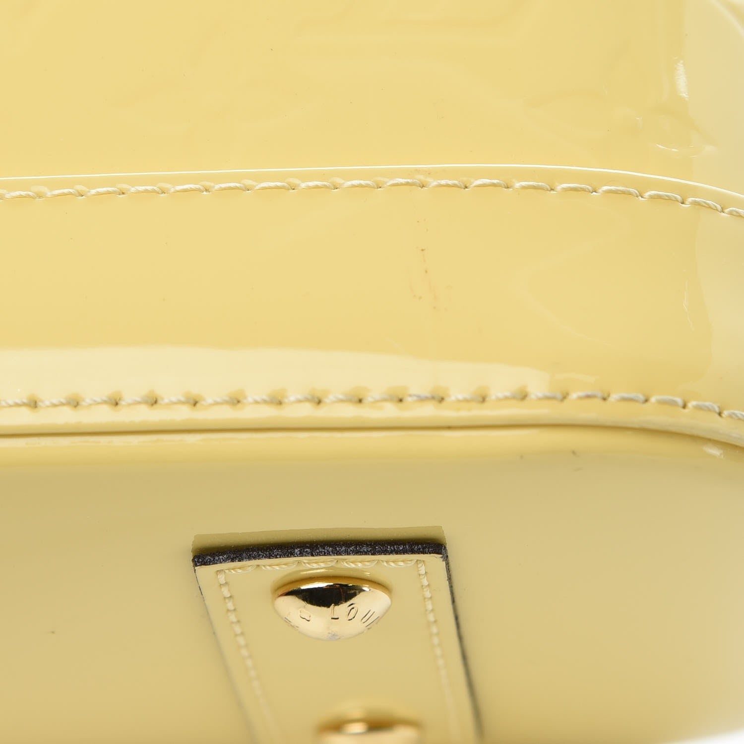 Louis Vuitton Vernis Alma BB Citrine 12 of 13