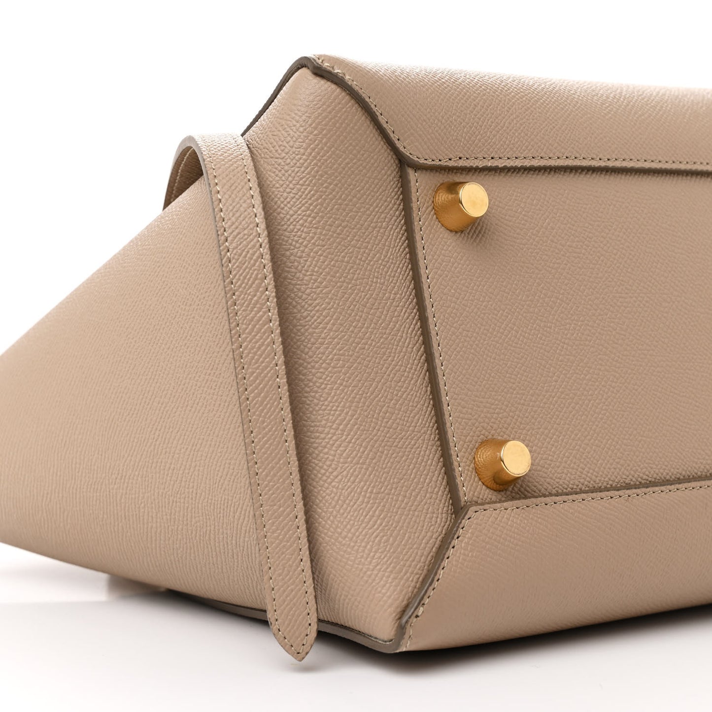 Grained Calfskin Mini Belt Bag Light Taupe