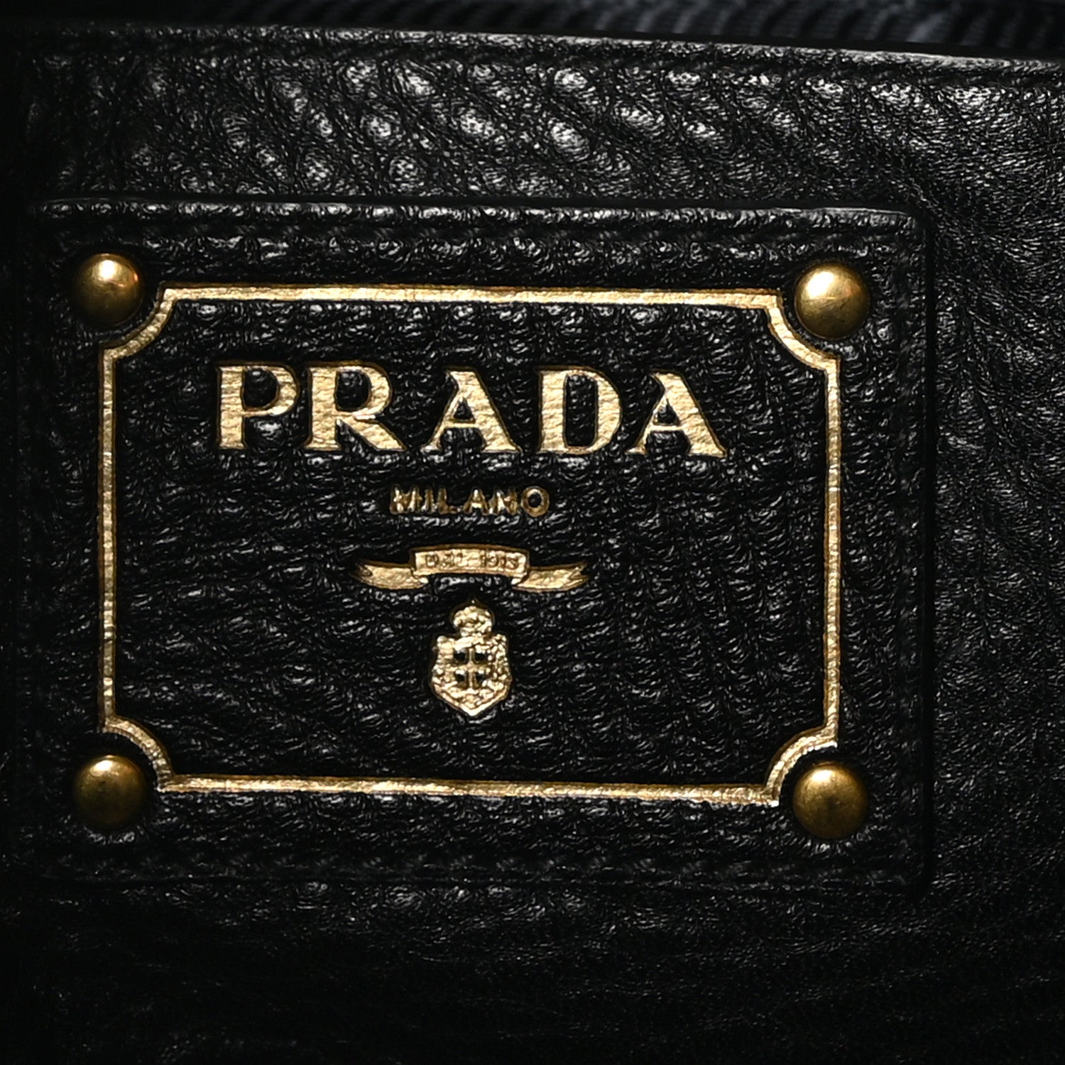 Prada Vitello Daino Shopping Satchel Black 6 of 9