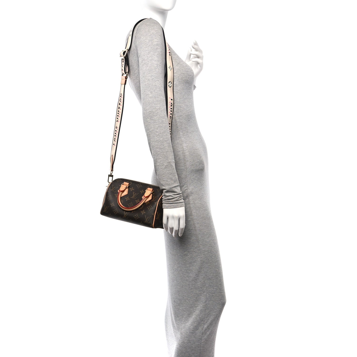 Louis Vuitton Monogram Speedy Bandouliere 20 Black 2 of 11