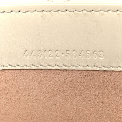 Gucci Calfskin Matelasse GG Marmont Chain Wallet Mystic White 7 of 9