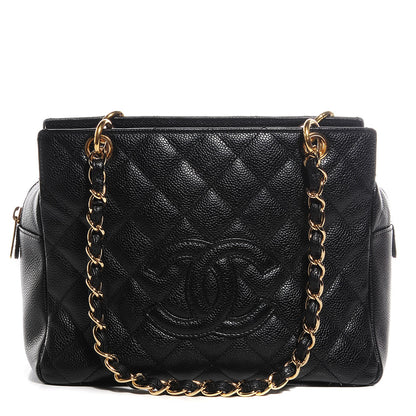Chanel Caviar Quilted Petit Timeless Tote PTT Black 1 of 7