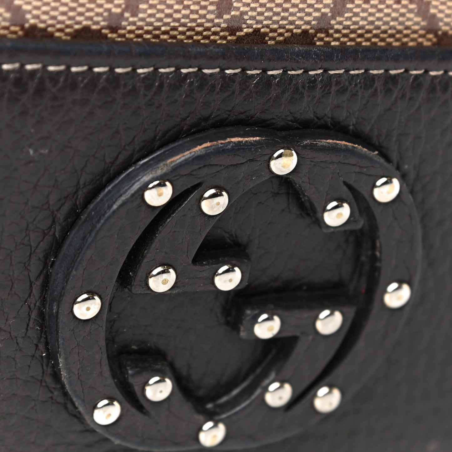Calfskin Monogram Blondie Continental Wallet Dark Brown