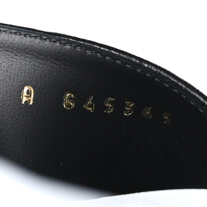 Chanel Lambskin Logo Platform Sandals 39.5 Black 8 of 9