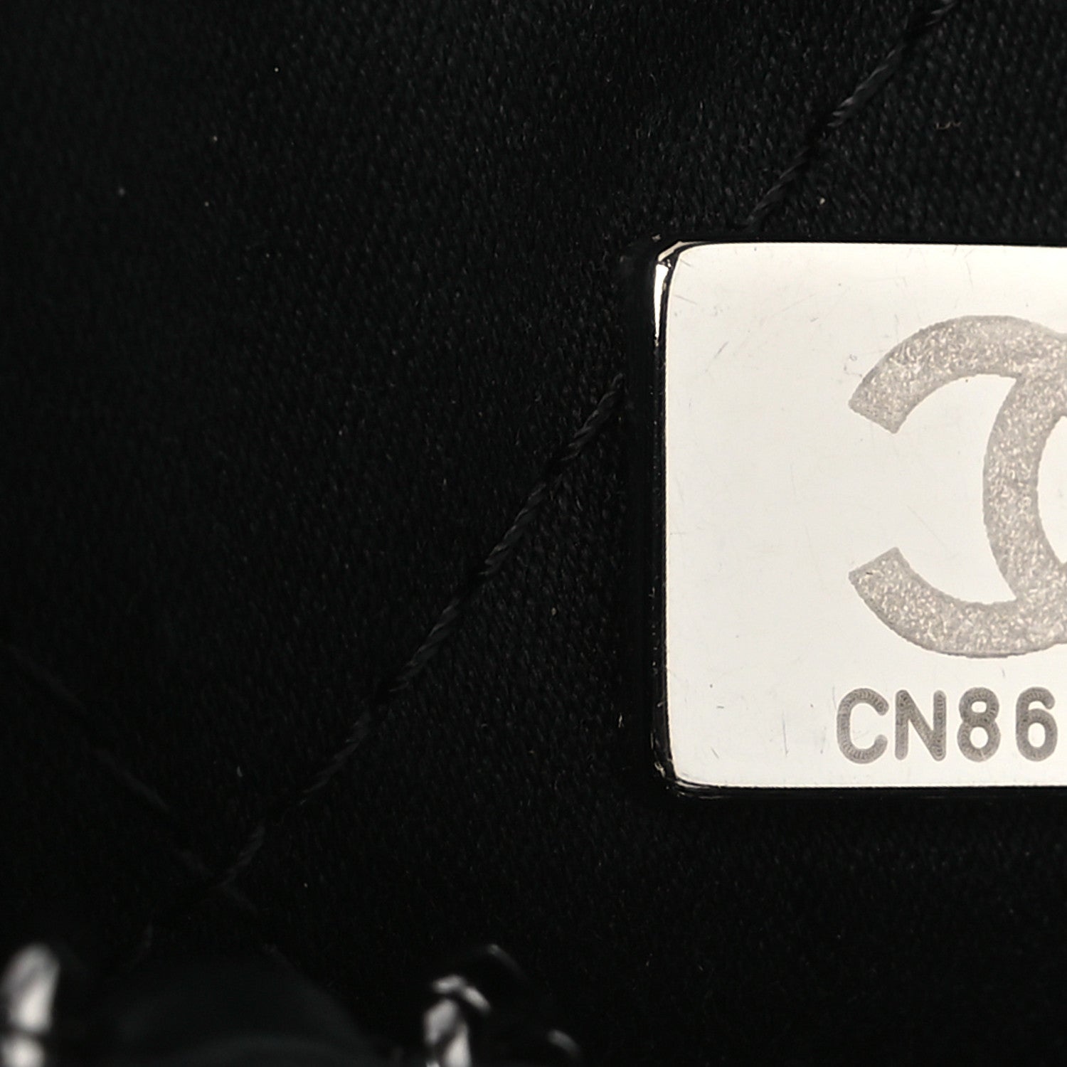 Chanel Denim Quilted Floral Print Mini Chanel 22 Black Grey 7 of 10