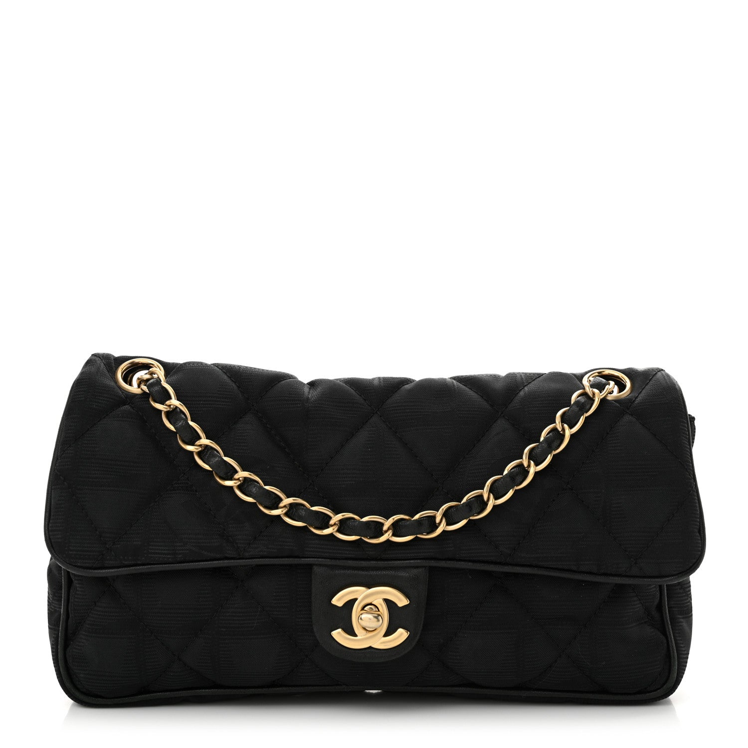 Chanel Nylon Quilted Travel Flap Black 1 of 10