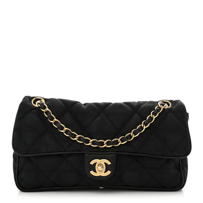 Chanel Nylon Quilted Travel Flap Black 1 of 10