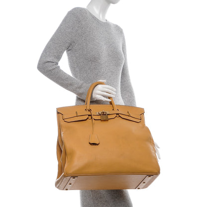 Hermes Fjord HAC Birkin 45 Natural Sable 2 of 18