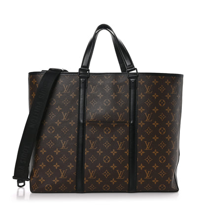 Louis Vuitton Monogram Macassar Weekend Tote GM 1 of 9