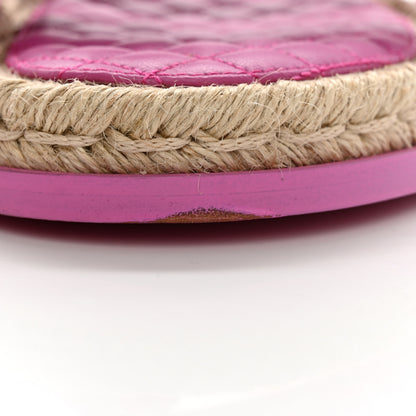 Chanel Velvet CC Flat Sandals 41 Pink 9 of 10