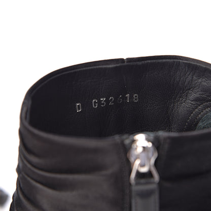 Chanel Satin Crystal CC Short Boots 37 Black 8 of 13