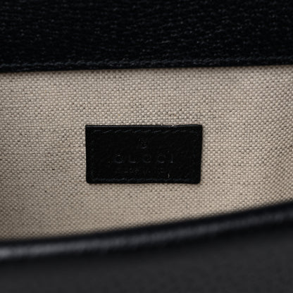Gucci GG Supreme Monogram Textured Dollar Calfskin Small Rectangular Dionysus Shoulder Bag Beige Blue 6 of 9