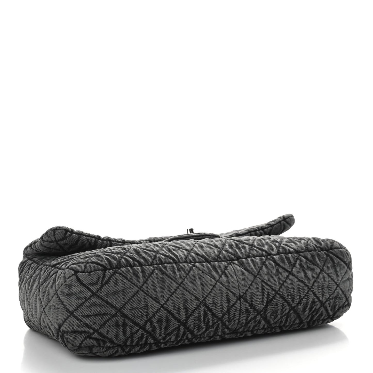 Denim Quilted Denimpression Flap Grey Black