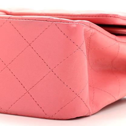 Chanel Lambskin Quilted Medium Double Flap Pink 10 of 16
