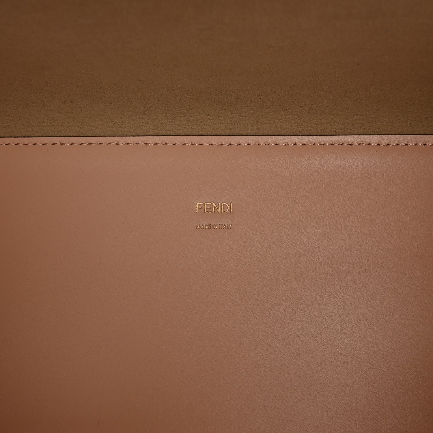 Fendi Vitello King Plexiglass Logo Embossed Medium Fendi Sunshine Shopper Tote Light Rose 6 of 10
