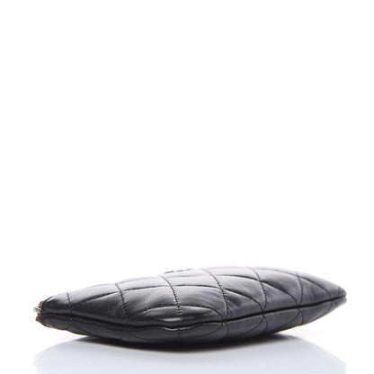 Chanel Lambskin Quilted Small Cosmetic Case Black 4 of 8