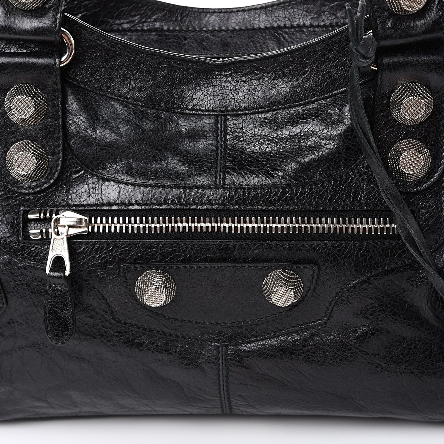 Agneau Giant 21 Silver Hardware Part Time Black