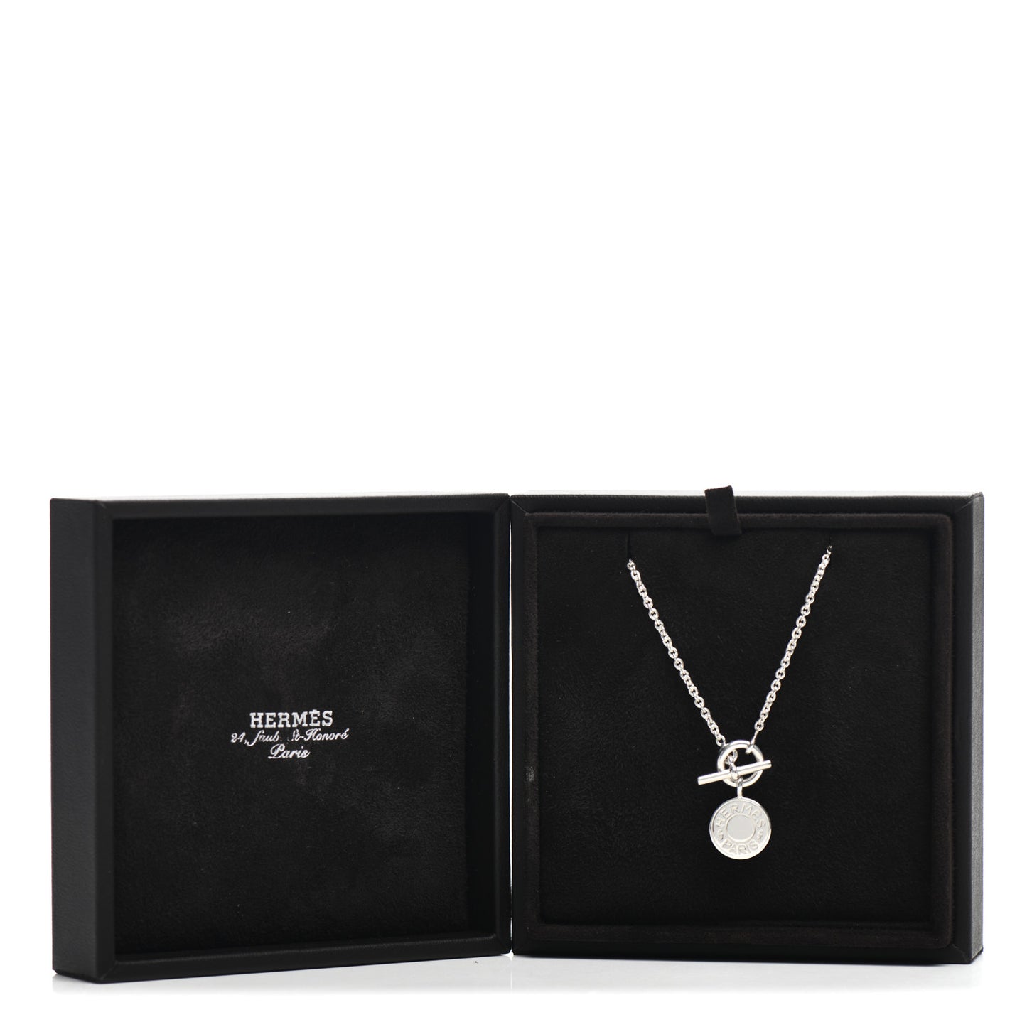 Sterling Silver Mini Clou de Selle Charm Pendant Necklace