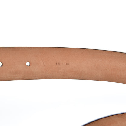 Louis Vuitton Damier Ebene LV Paris Buckle Belt 95 38 Gold 7 of 9