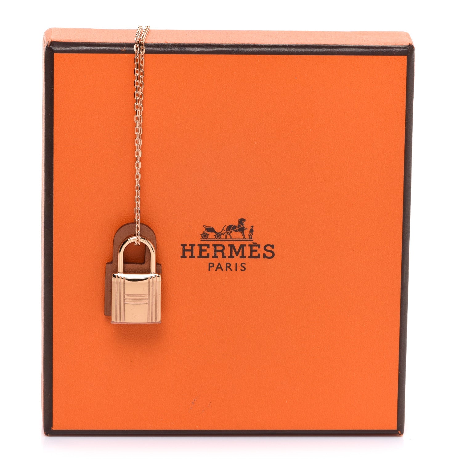 Hermes Swift Small O'Kelly Pendant Necklace Gold 7 of 7
