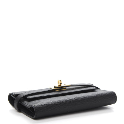 Hermes Epsom Medium Kelly Wallet Black 4 of 9