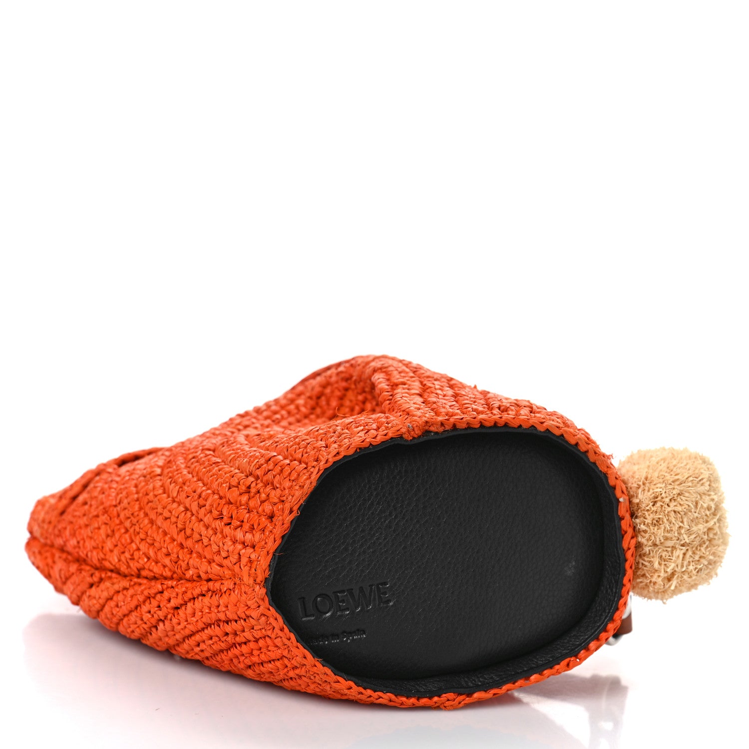 Loewe Raffia Mini Bunny Crossbody Bag Orange 4 of 9