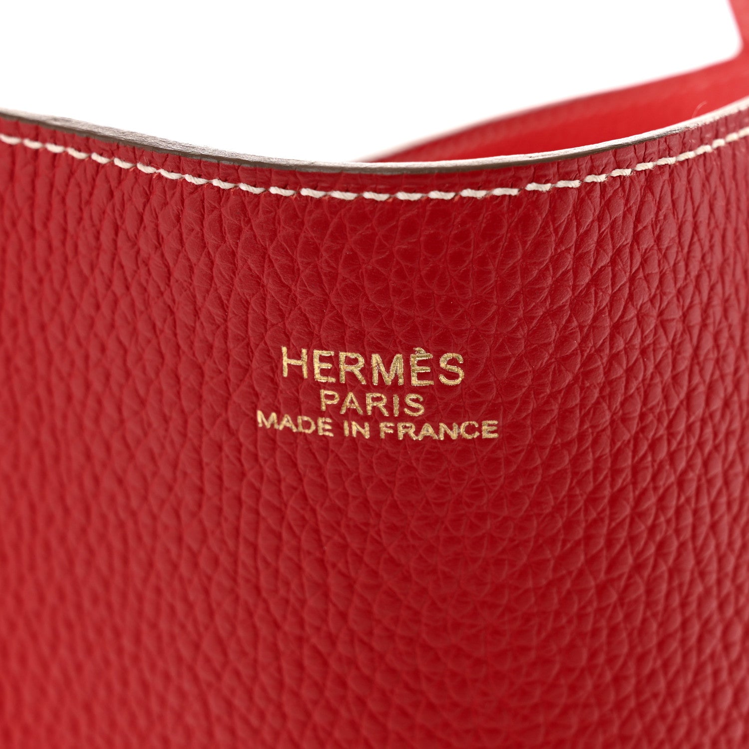 Hermes Taurillon Clemence Double Sens 45 Reversible Tote Rouge Casaque Rose Jaipur 10 of 19