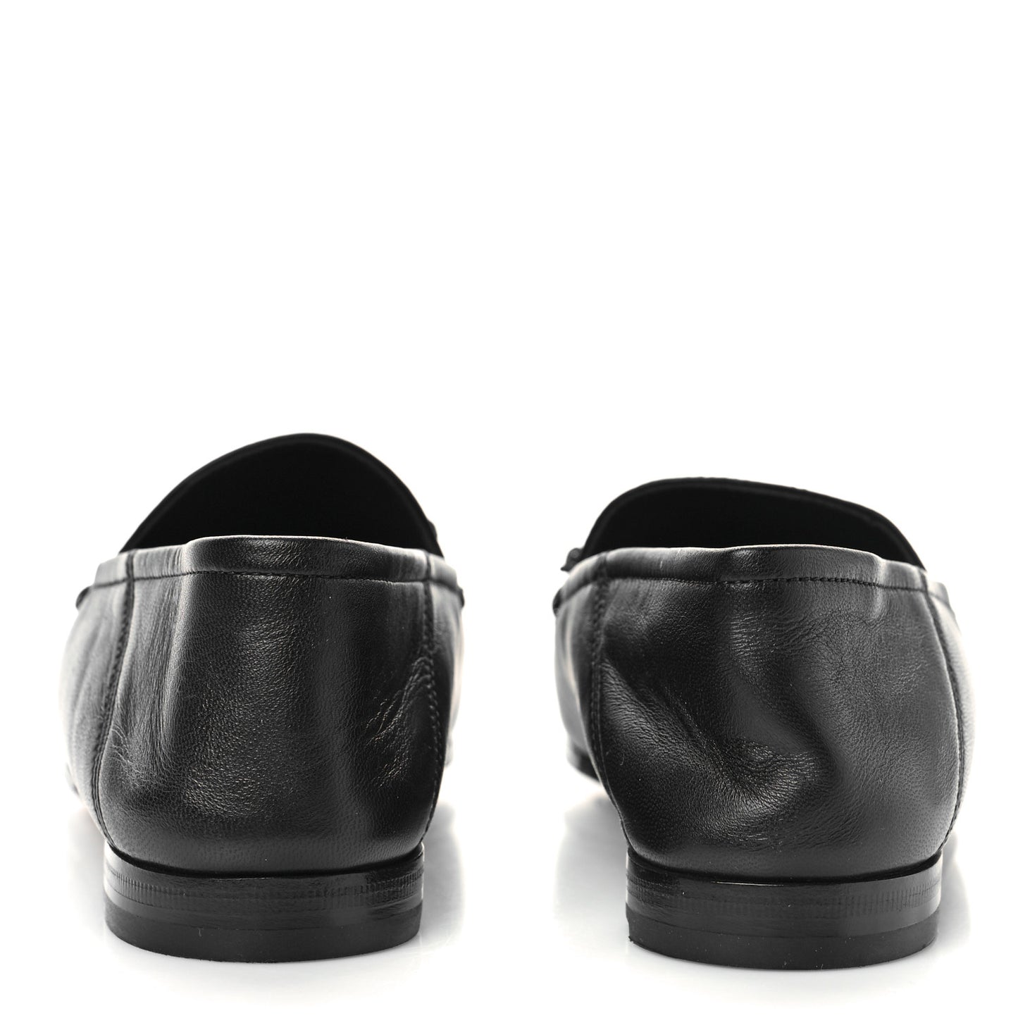 Lambskin Womens Brixton Horsebit Loafers 39 Black