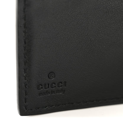 Gucci Plutone Calfskin Logo Bi-Fold Wallet Black 6 of 7
