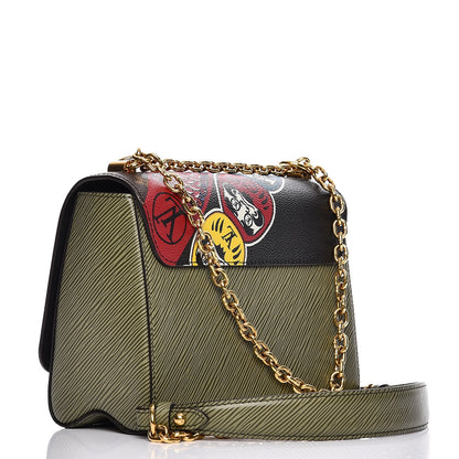 Louis Vuitton Epi Monogram Kabuki Twist Shoulder Bag MM Green 3 of 11