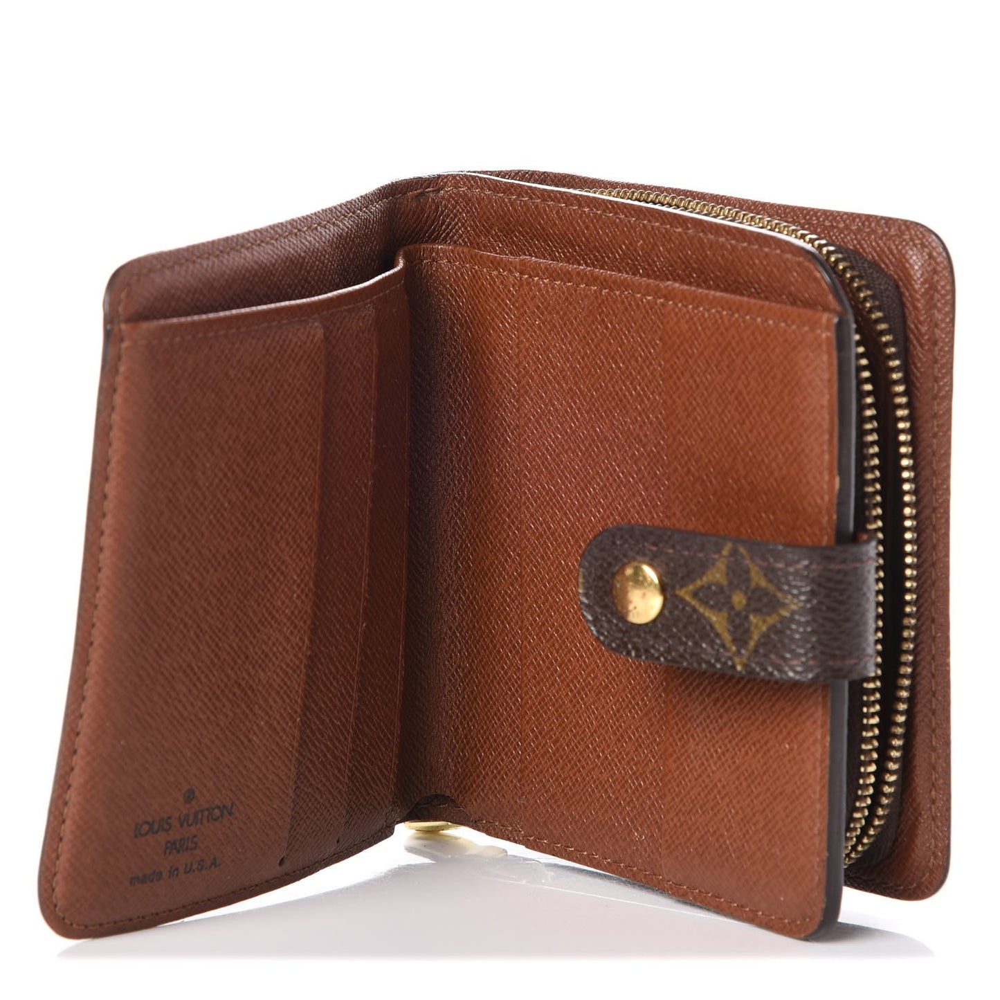 Monogram Compact Zippe Zipped Wallet
