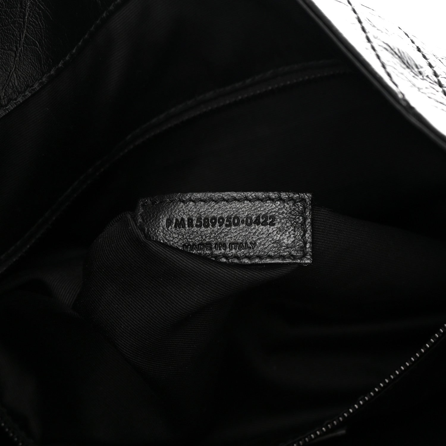 Saint Laurent Crinkled Calfskin Matelasse Monogram Large Niki Shopper Tote Black 7 of 13