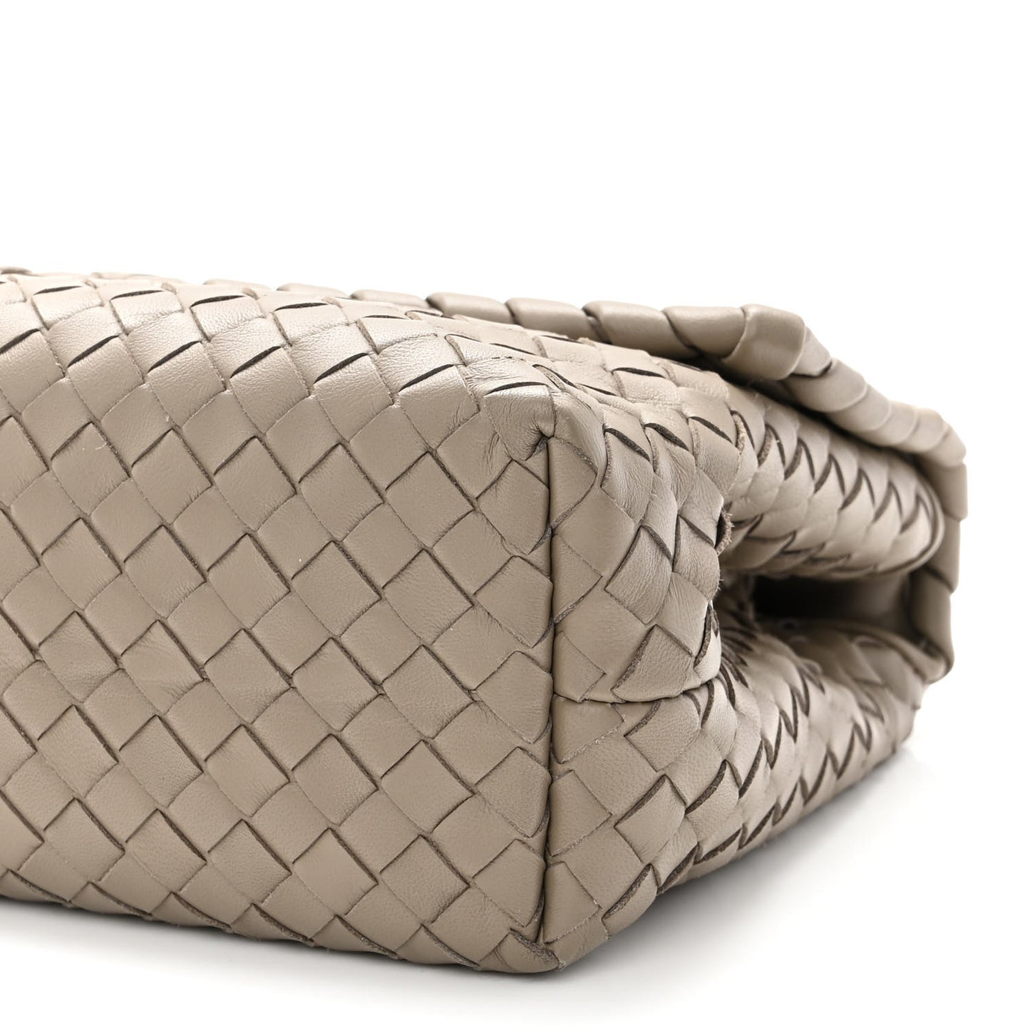 Nappa Intrecciato Small Olimpia Shoulder Bag Limestone