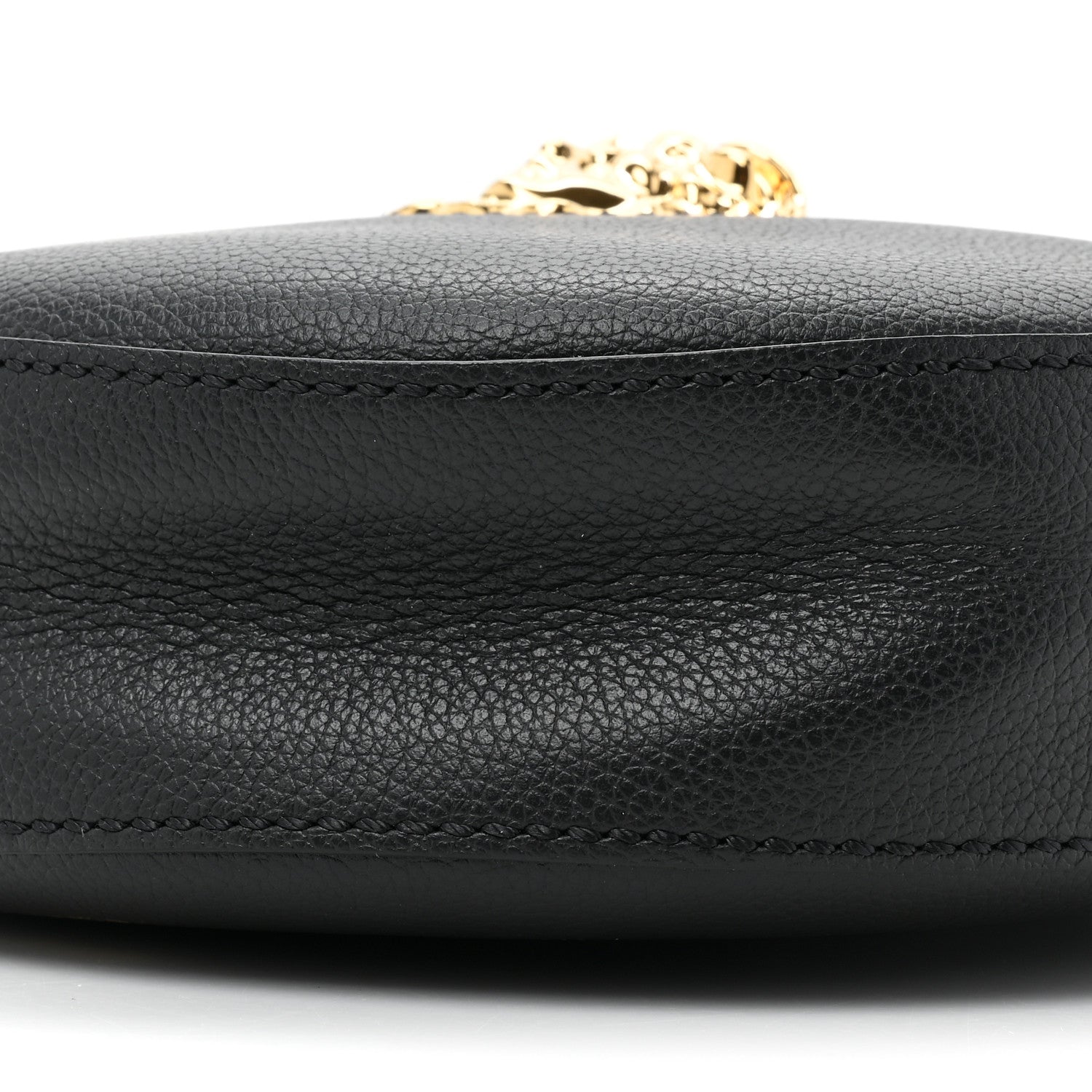 Versace Calfskin La Medusa Round Camera Bag Black 7 of 8