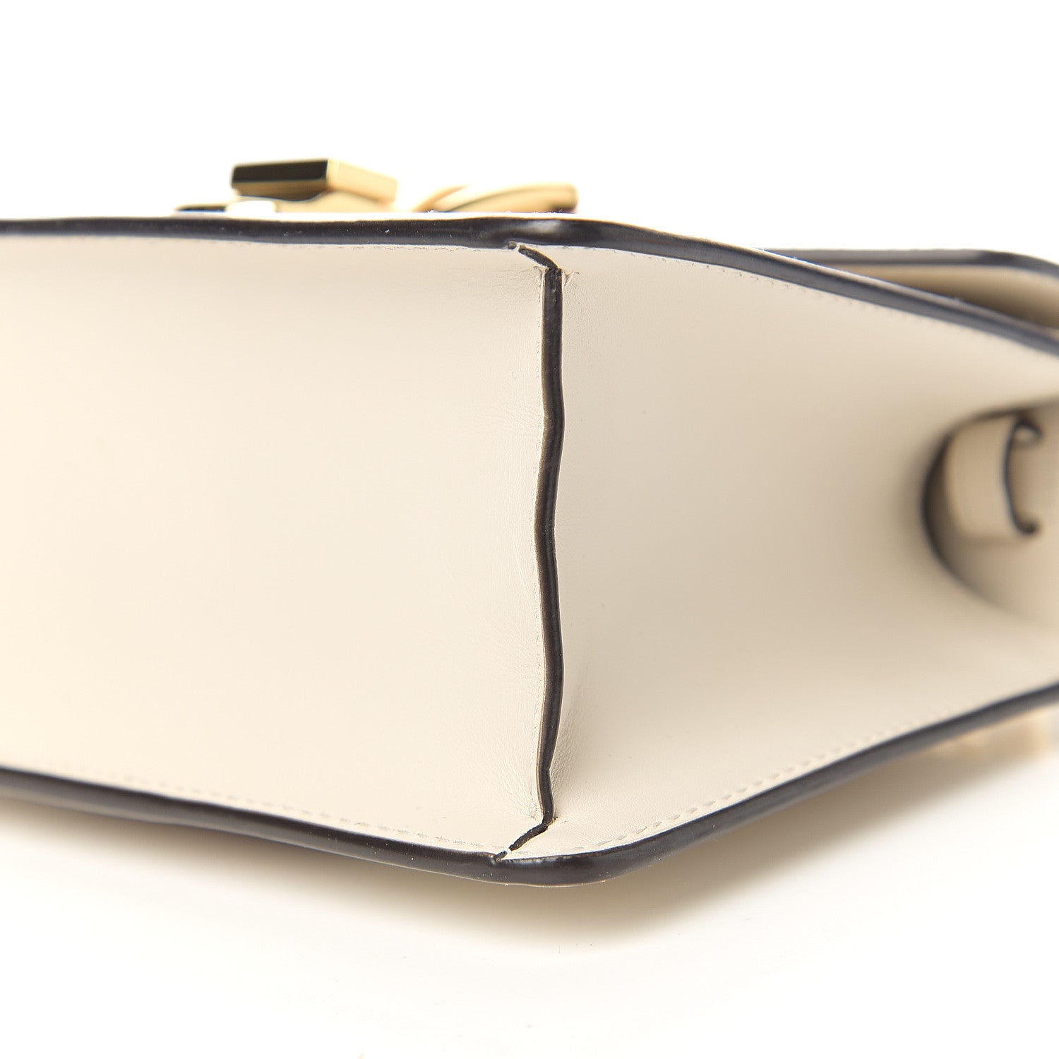Gucci Calfskin Mini Sylvie Top Handle Bag White 10 of 12