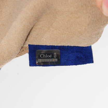Chloe Lambskin Suede Calfskin Mini Drew Shoulder Bag Dark Velvet 2 of 10