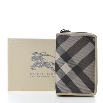 Burberry Smoked Check Compact Wallet Trench 8 of 8