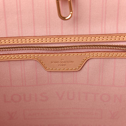 Louis Vuitton Damier Azur Neo Neverfull MM Rose Ballerine 6 of 16
