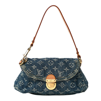 Louis Vuitton Monogram Denim Mini Pleaty Blue 1 of 10