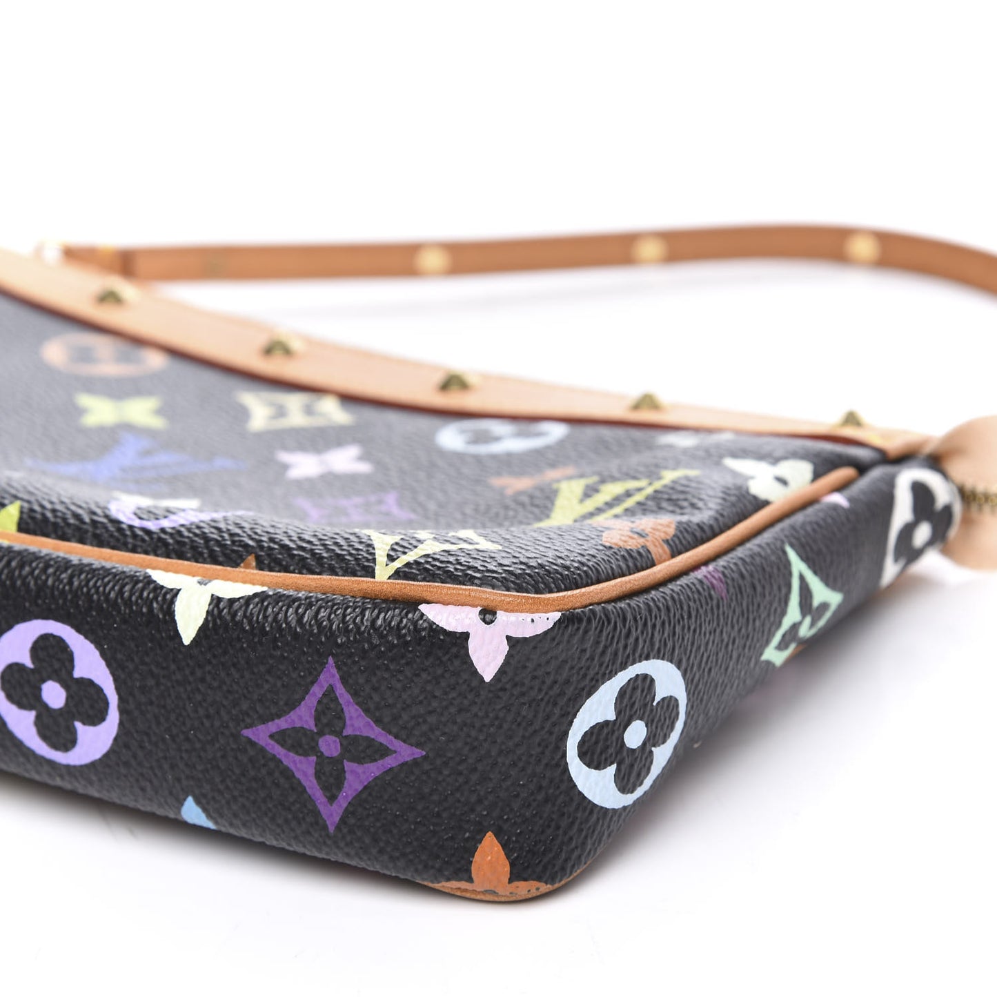 Monogram Multicolor Pochette Accessories Black