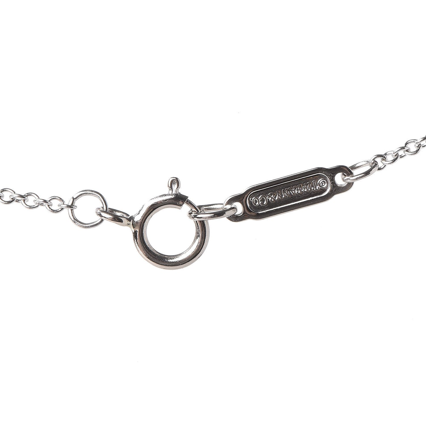 18K White Gold Diamond Mini Metro Horseshoe Pendant Necklace