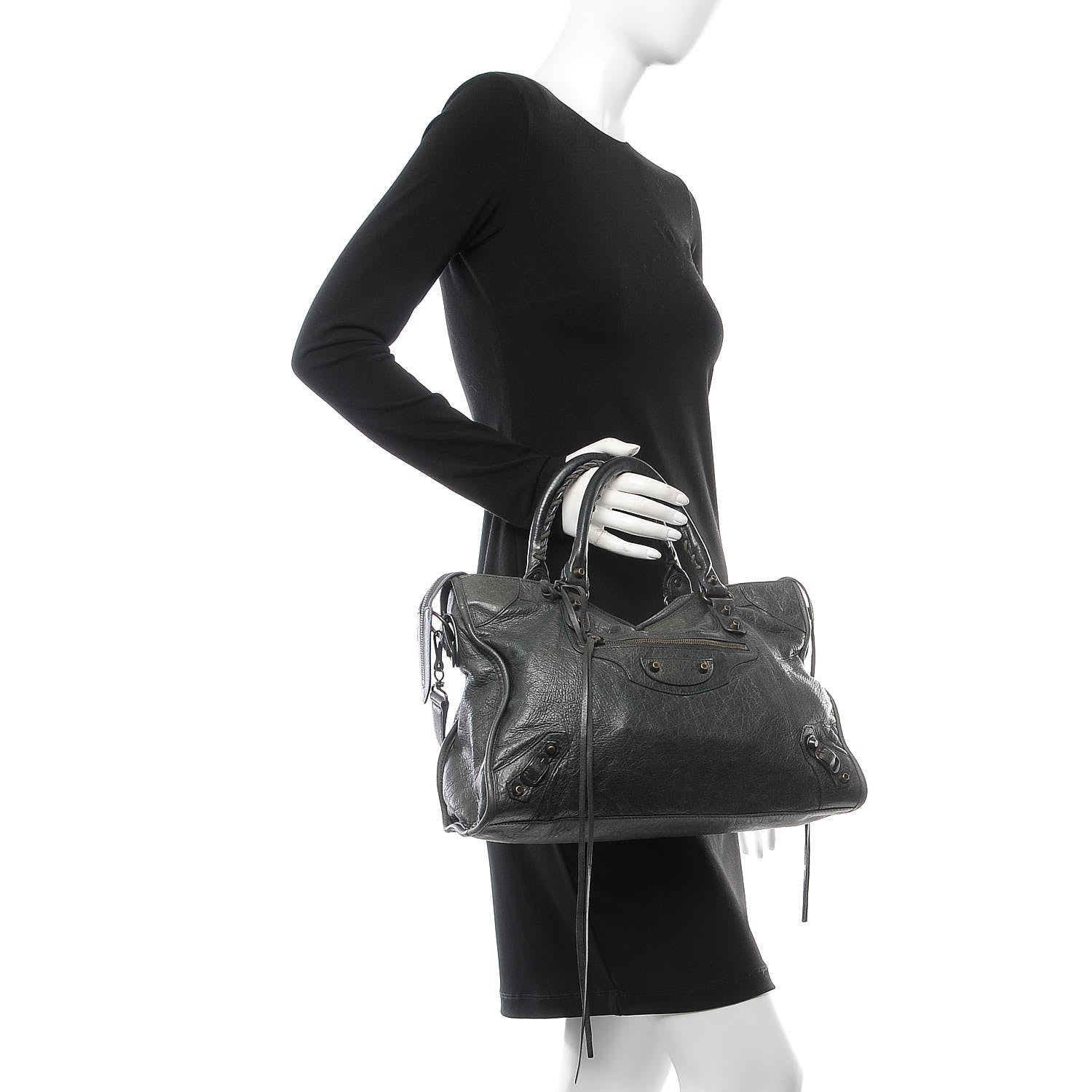 Balenciaga Agneau Classic Hardware City Anthracite 3 of 12