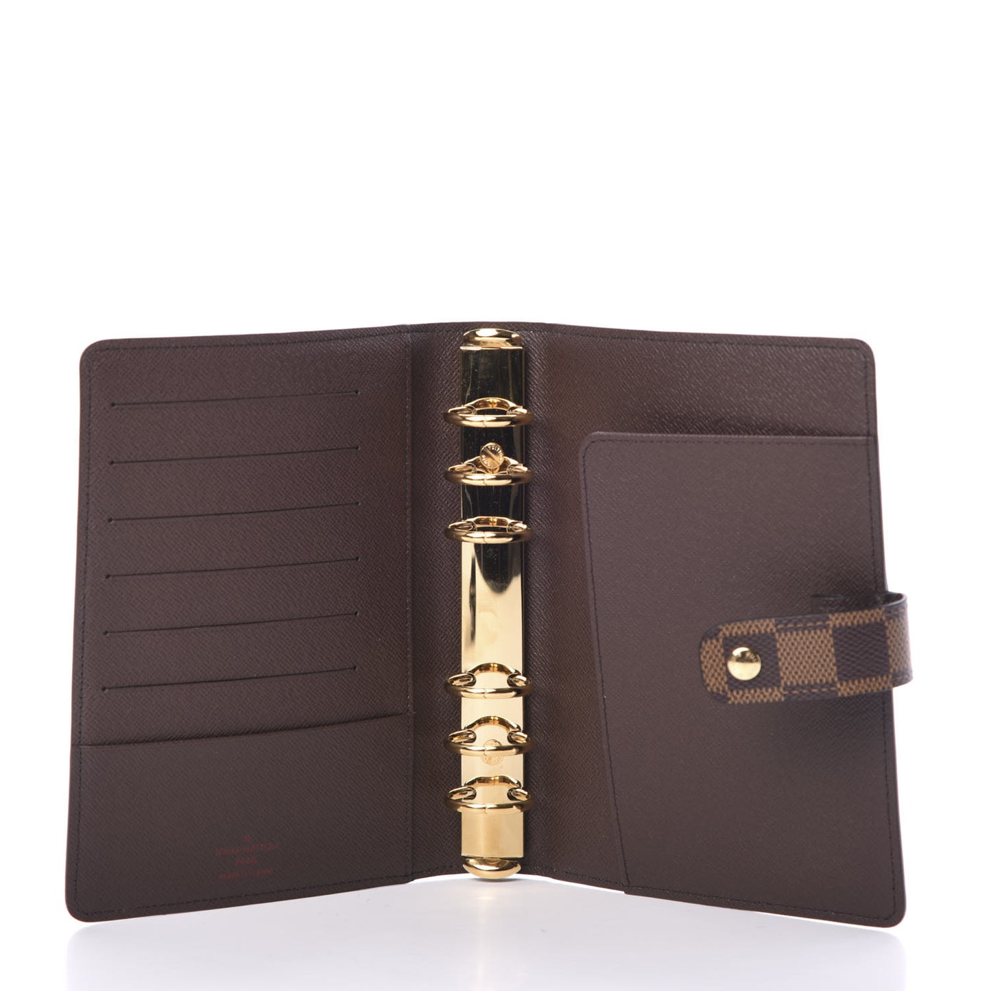 Damier Ebene Medium Ring Agenda Cover