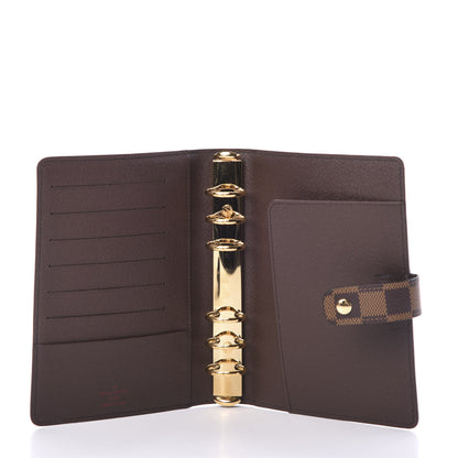 Louis Vuitton Damier Ebene Medium Ring Agenda Cover 4 of 6