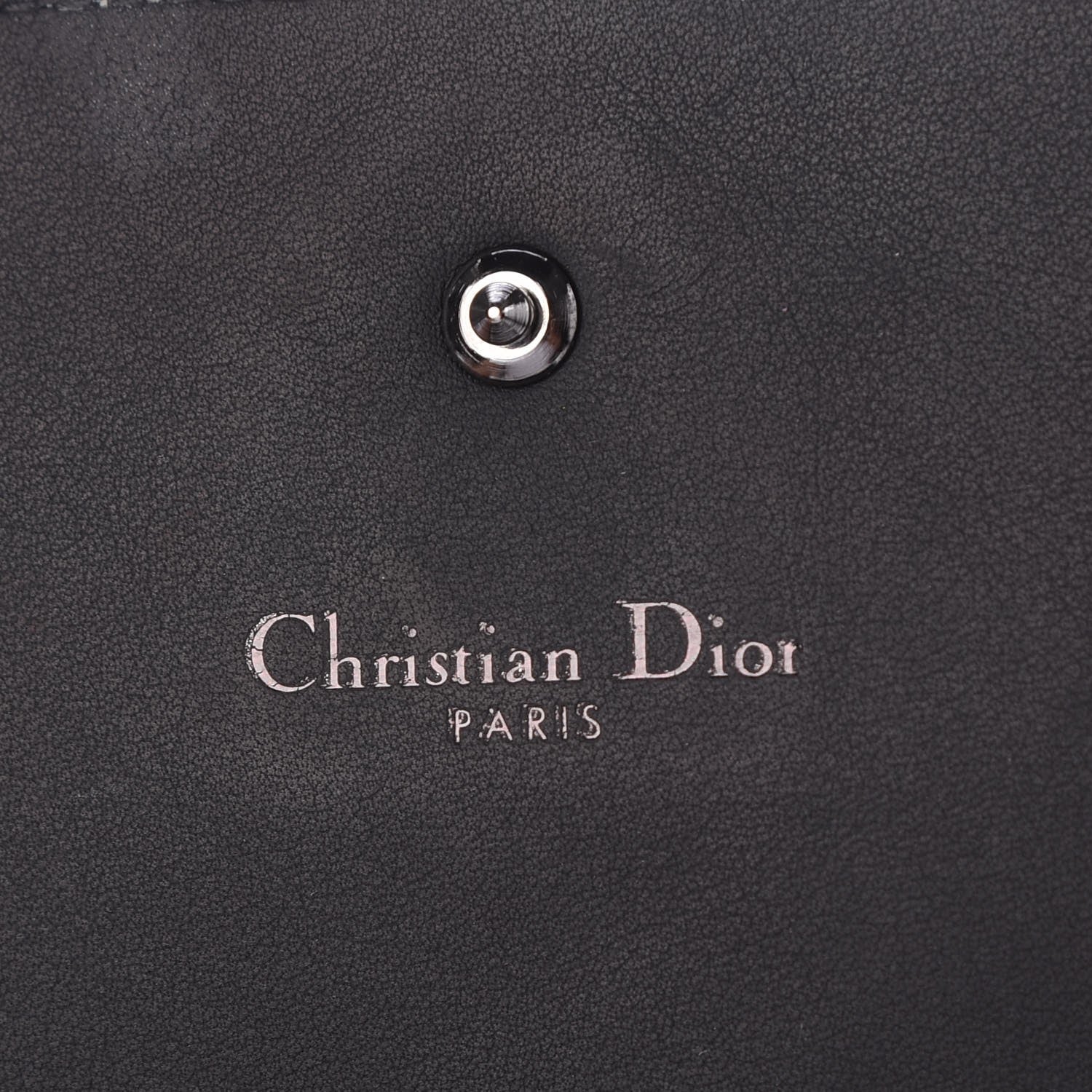 Christian Dior Ultra Matte Calfskin Studded Diorama Croisiere Chain Wallet Black 6 of 8