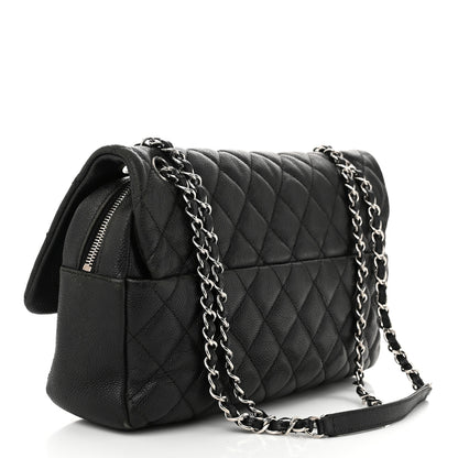 Chanel Caviar Quilted Jumbo Easy Flap Black 3 of 13