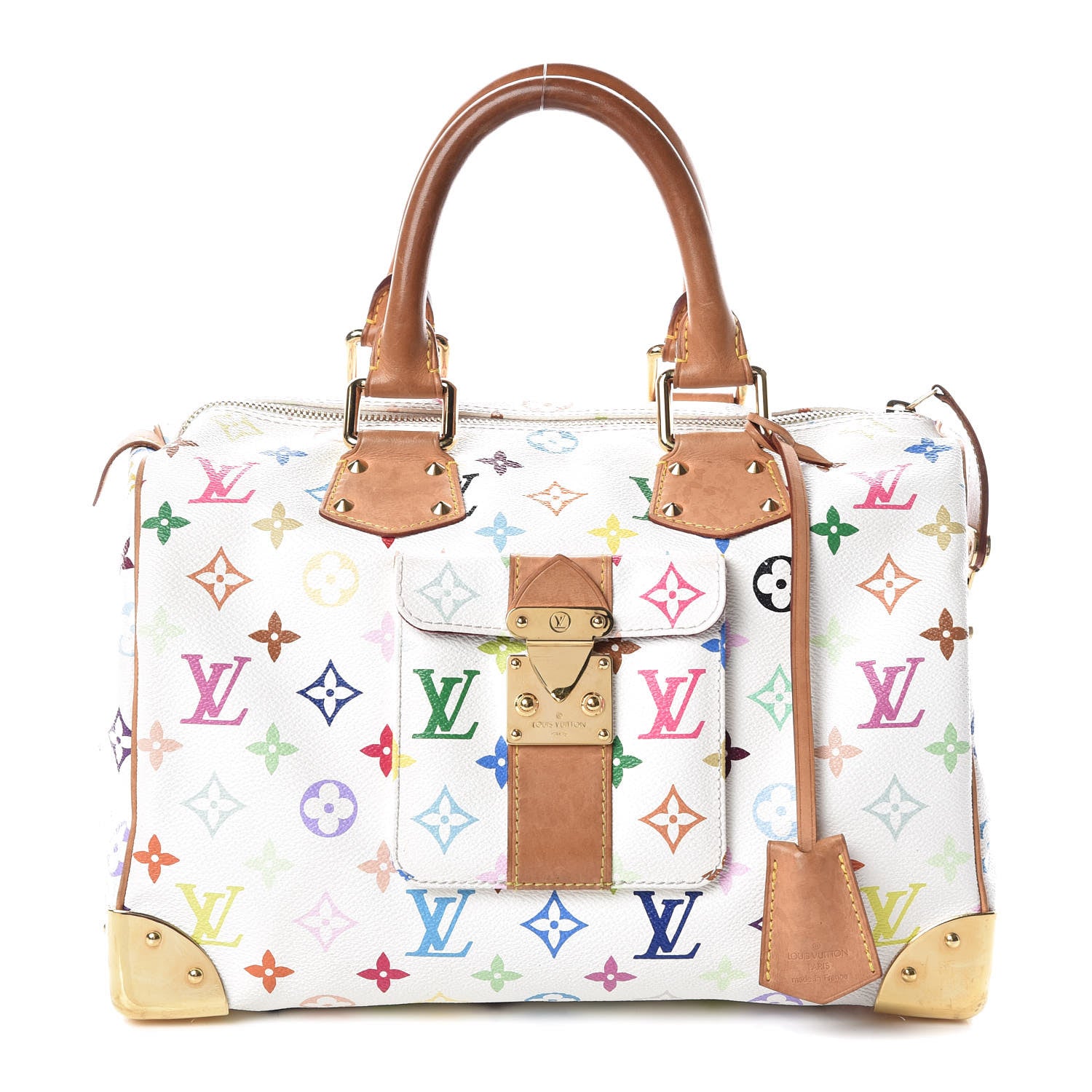 Louis Vuitton Monogram Multicolor Speedy 30 White 1 of 26